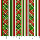 Deck The Halls Stripe Beige Multi 44"/45" Cotton Fabric Per Yard