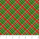 Deck The Halls Plaid Red Multi 44"/45" Cotton Fabric Per Yard