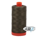 2905 Army Green Aurifil Cotton 50wt Large Spool