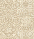 Tan Lace Cotton Wideback Fabric Per Yard