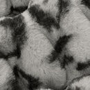 Luxe Cuddle Milan Clouded Leo Silver 58" - 60" Fabric per yard