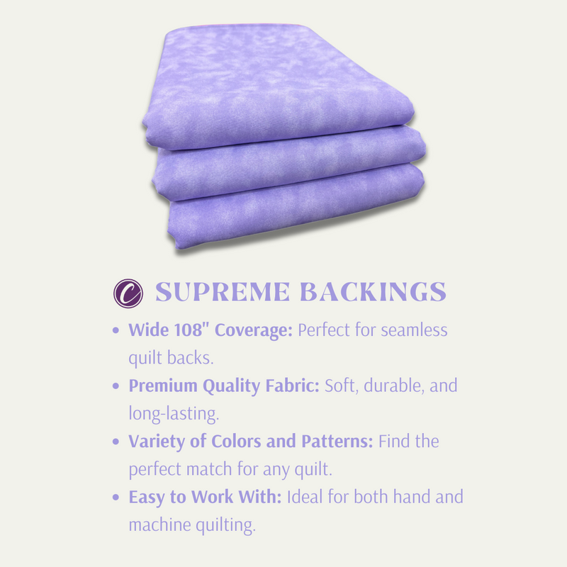 Color Waves 108" Supreme Backings - Lavender