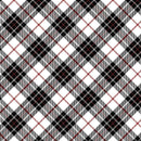 Cloud Cuddle Black Just Plaid 58"/60" Fabric per yard