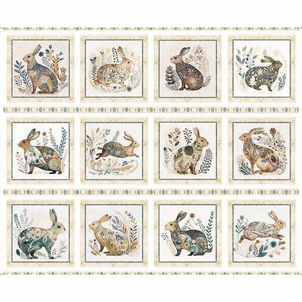 Cotton Tails - Rabbit Picture Patch Panel