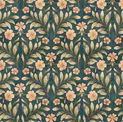Cotton Tails - Set Floral - Teal