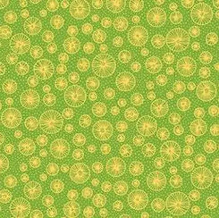 Flowerful - Linear Circles - Green