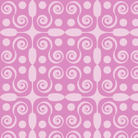 My Watercolor Garden - Geo Scroll - Pink