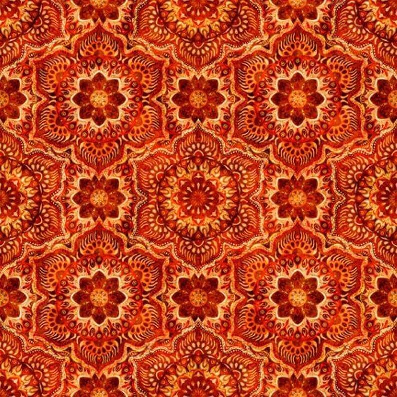 Queen Bee - Spice Flower Medallion - Orange