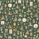 Hunny Bunny - Bunny Allover - Forest Green