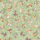 Hunny Bunny - Tossed Bunnies - Sage Green