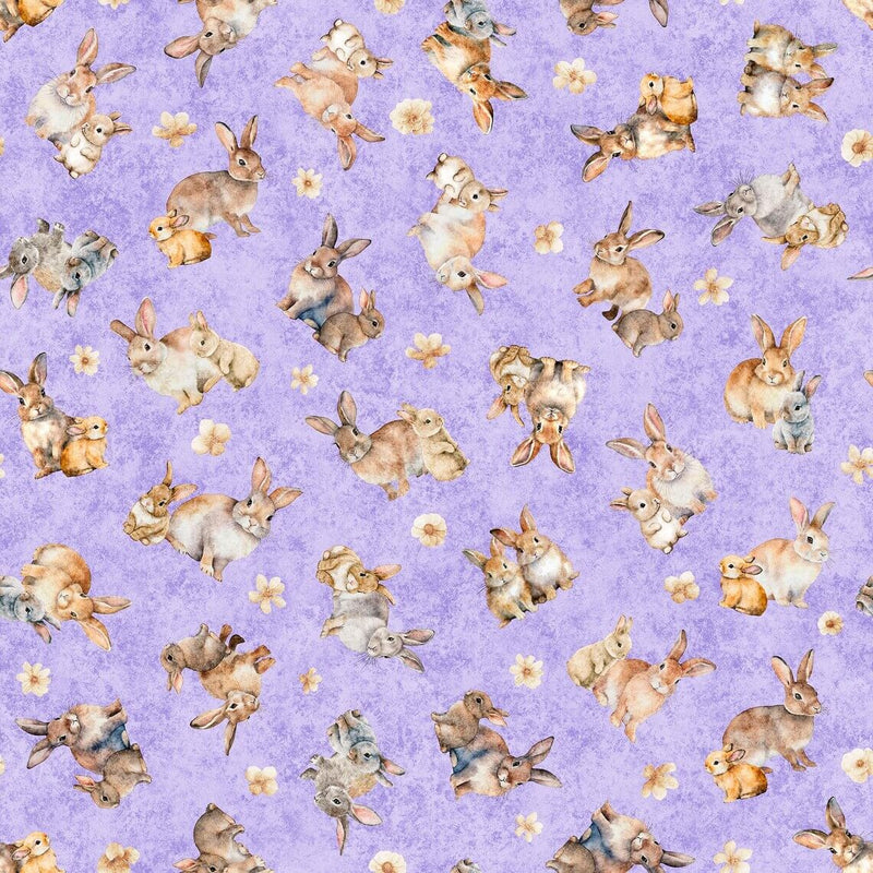 Hunny Bunny - Tossed Bunnies - Lilac