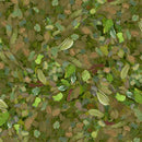 Green Fluttering Petals Watercolor Texture G 108" Wideback Cotton Fabric per yard