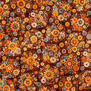 Burnt Umber Fall Bouquets Harvest Hollow 44"/45" Cotton Fabric Per Yard