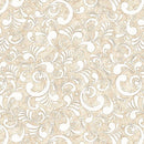 American Country Scrolls Taupe 44"/45" Cotton Fabric Per Yard