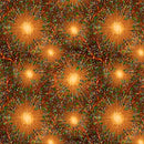 Forest Light - Suns & Leaves - Brown 44"/45" Fabric Per Yard
