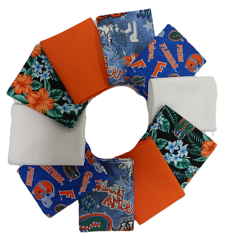 Florida Gators - Fat Quarter Bundle - 10 pack (UF)