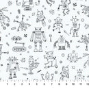 Rollicking Robots White