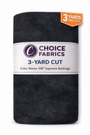 3-Yard Package - Color Waves 108" Supreme Backings - Black