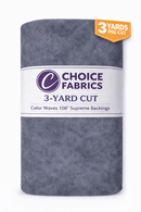 3-Yard Package - Color Waves 108" Supreme Backings - Dark Grey