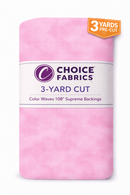3-Yard Package - Color Waves 108" Supreme Backings - Light Pink