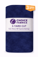 3-Yard Package - Color Waves 108" Supreme Backings - Navy