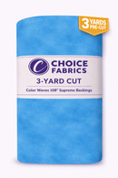 3-Yard Package - Color Waves 108" Supreme Backings - Scuba Blue