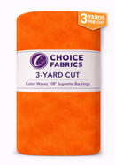 3-Yard Pack - Color Waves 108" Supreme Backings - Orange