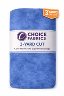 3-Yard Package - Color Waves 108" Supreme Backings - Azure
