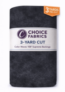 Color Waves 108" Supreme Backings - Charcoal (3-Yard Pack)