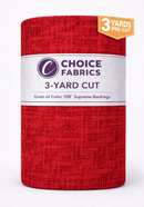 3-Yard Pack - Grain of Color 108" Supreme Backings - Scarlet