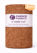 3-Yard Pack - Grain of Color 108" Supreme Backings - Coffee