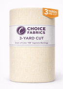 3-Yard Pack - Grain of Color 108" Supreme Backings - Cream