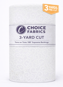 3-Yard Pack - Tone on Tone 108" Supreme Backings - White on White Swirls