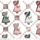 A Walk on the Prairie - Sunbonnet Sue White - 108" 3-Yard Package