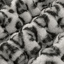 Luxe Cuddle Milan Clouded Leo Silver 58" - 60" Fabric per yard
