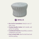 Supreme Solids - 2.5" Roll - White (20 cuts)