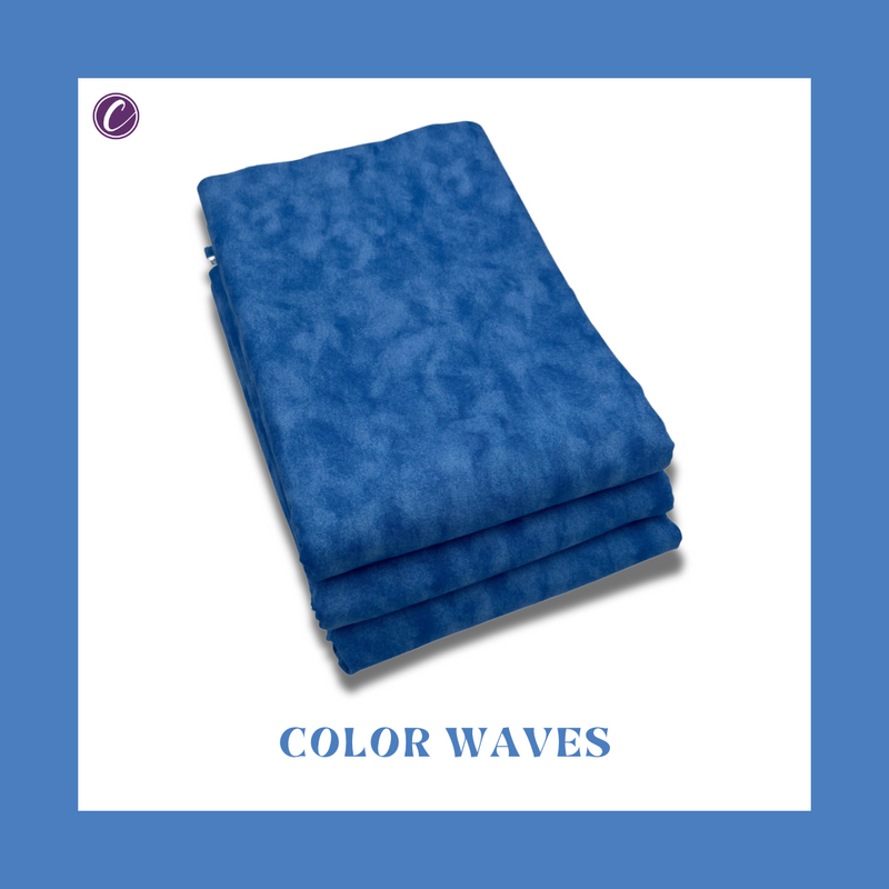 Color Waves 108" Supreme Backings - Azure