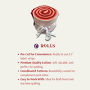 Supreme Solids - 2.5" Roll - Shades of Pink & Red (20 cuts)