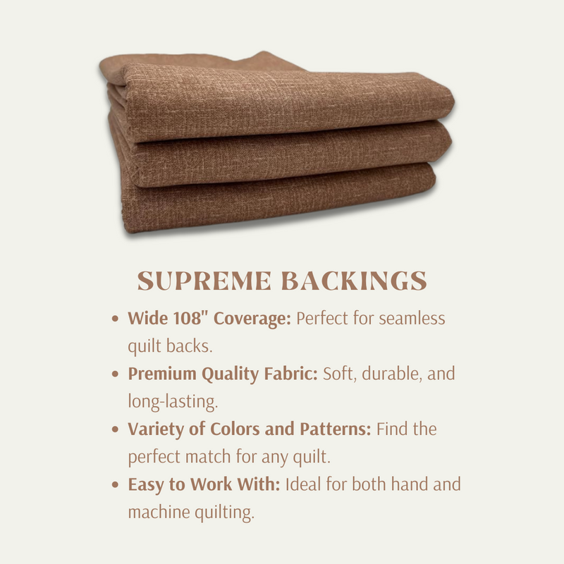 Grain of Color 108" Supreme Backings - Coffee