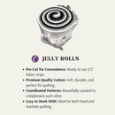 Supreme Solids - 2.5" Roll - Black/White/Grey (20 cuts)