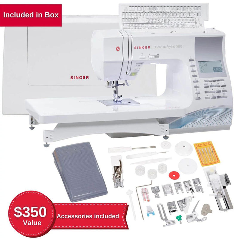 SINGER® Quantum Stylist 9960 Sewing Machine with Extension Table