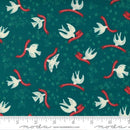 Cheer Merriment Teal 44"/45" Fabric Per Yard