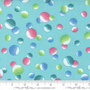 Multi Picnic Pop Awesome Dots Aqua Blue 44"/45" Fabric Per Yard