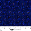 Cameo Appearance Sunbursts Navy Cotton 44"/45" Fabric Per Yard