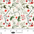 Cameo Appearance Weedy Flowers Ivory Cotton 44"/45" Fabric Per Yard