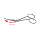 4" Fine Point, Mini Double Curved, Embroidery, Applique Scissors