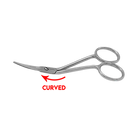 4" Fine Point, Mini Double Curved, Embroidery, Applique Scissors