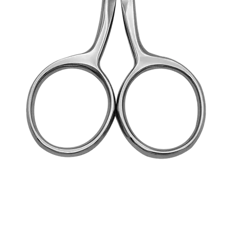 4" Straight Fine Point, Large Ring Scissors