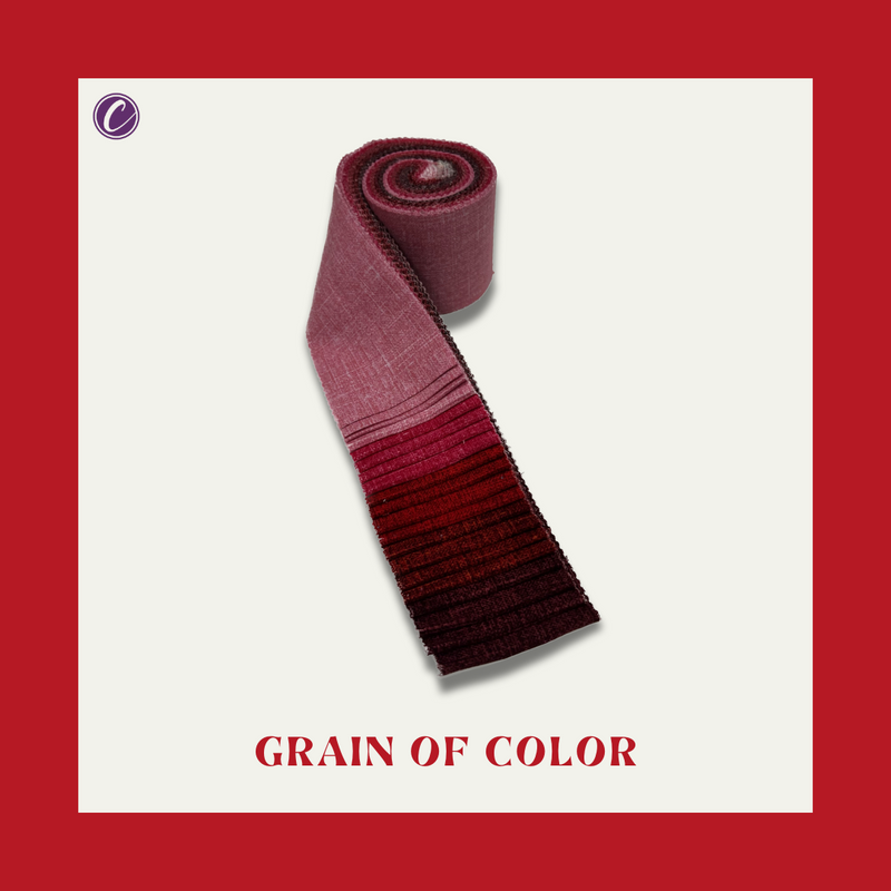 Grain of Color - 2.5" Roll - Shades of Pink & Red (20 cuts)