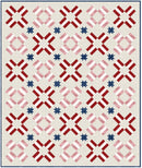 4th of July Night Sky Quilt Pattern - Paper Print Mailed Version